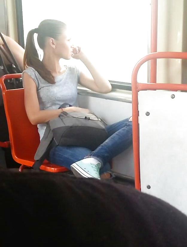 22P Spy sexy teens in bus romanian