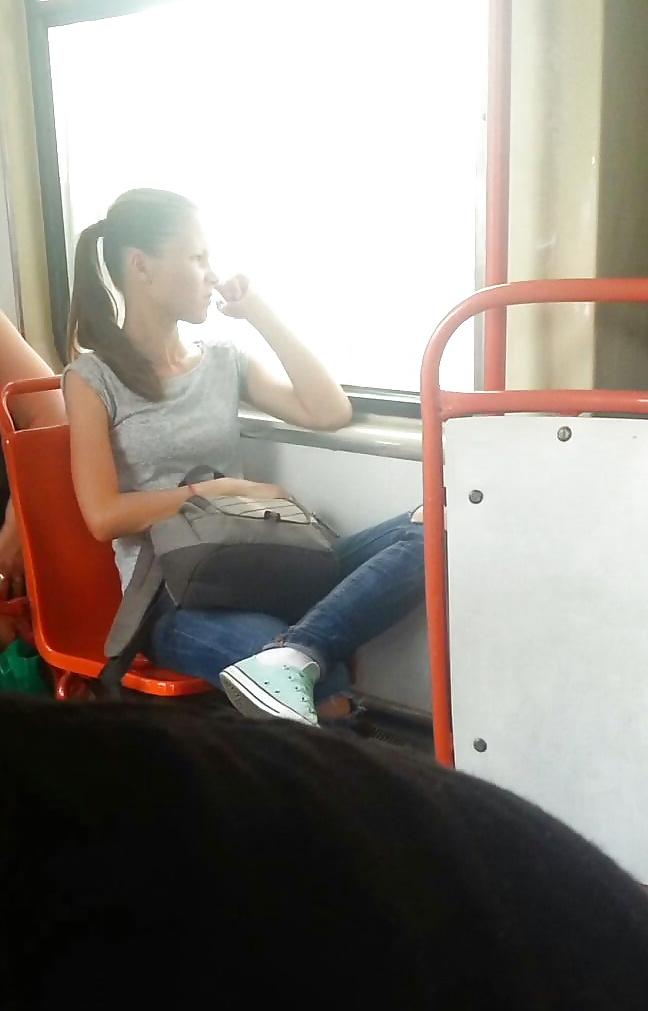 22P Spy sexy teens in bus romanian