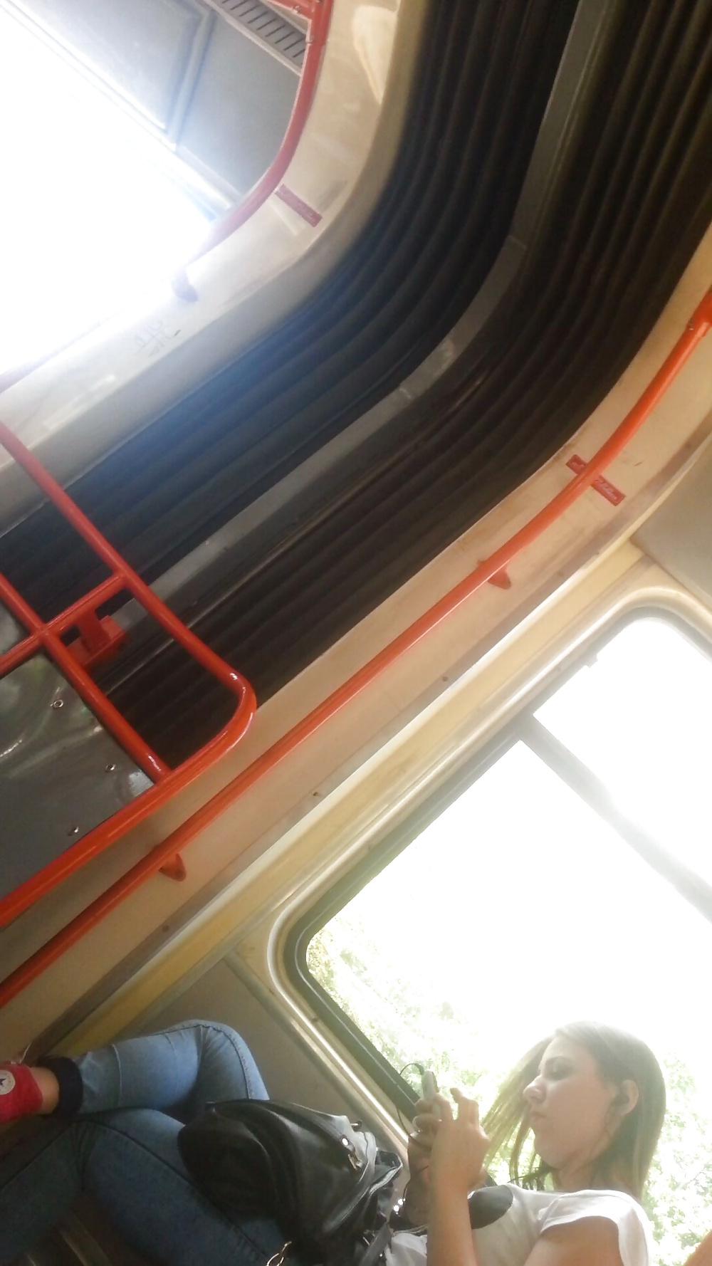 22P Spy sexy teens in bus romanian