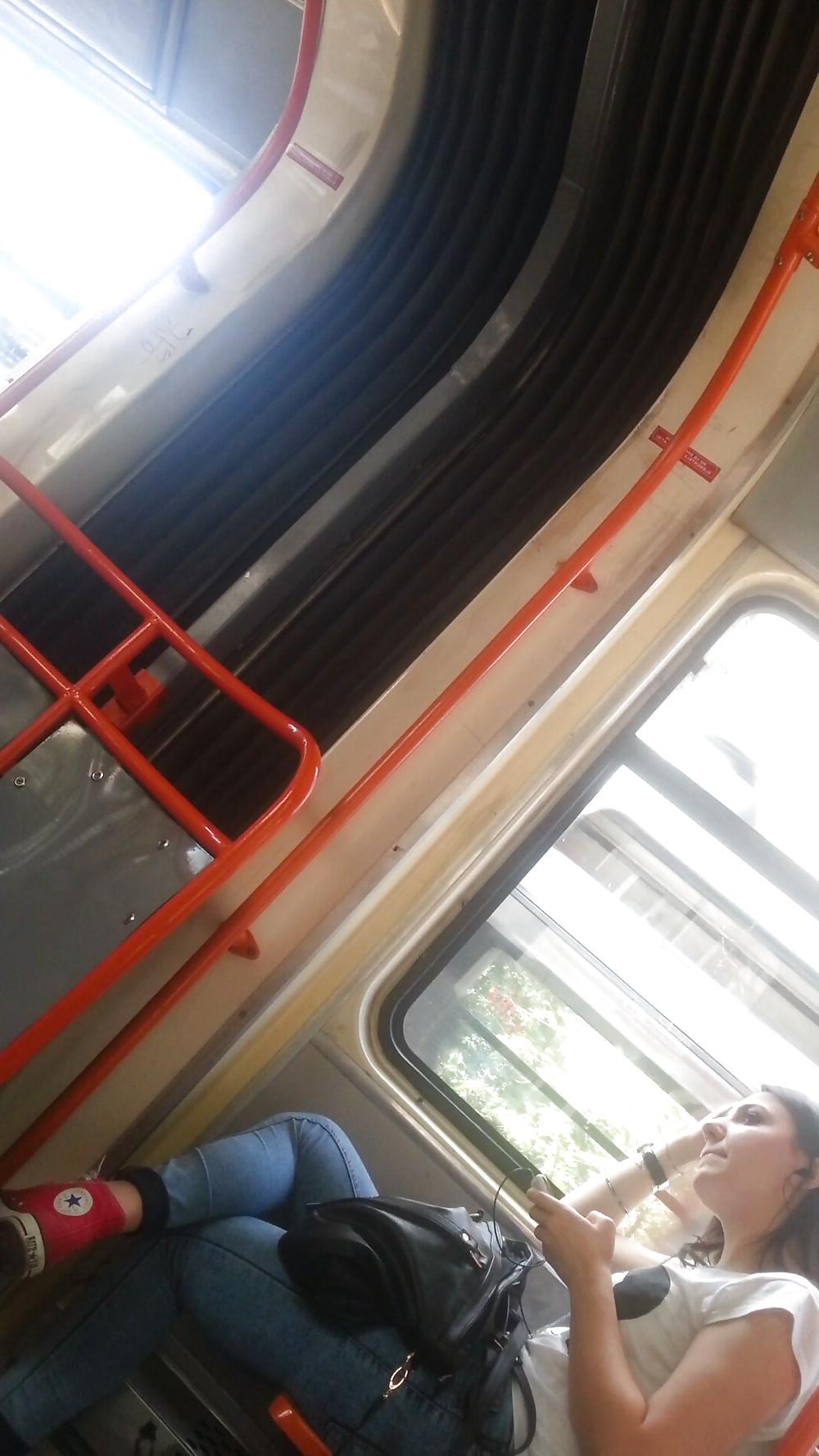 22P Spy sexy teens in bus romanian