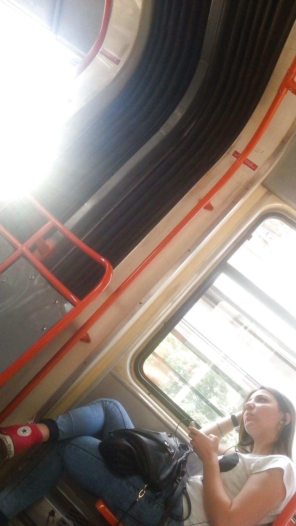 22P Spy sexy teens in bus romanian