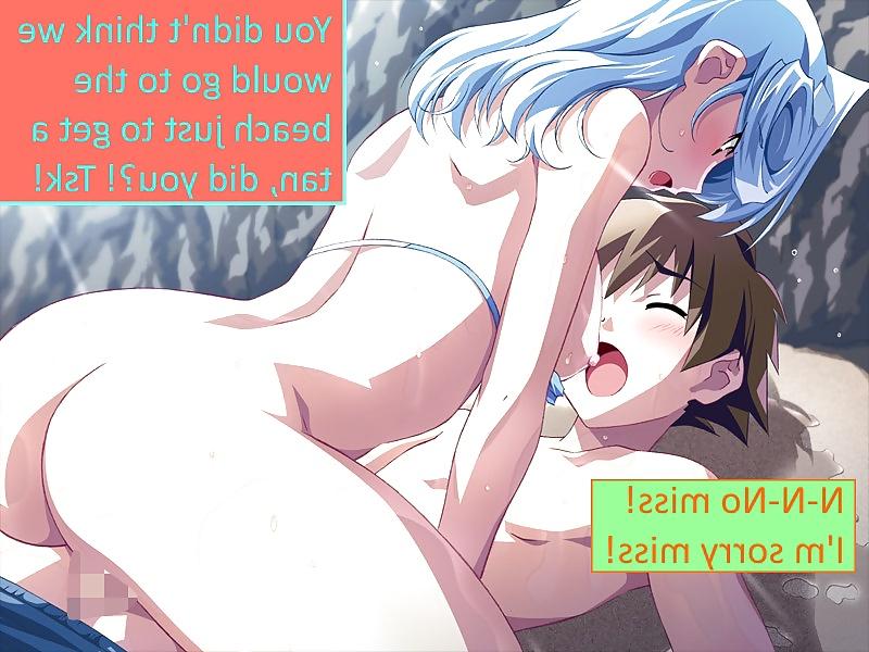 10P Hentai Captions: Beach Fun Time! 