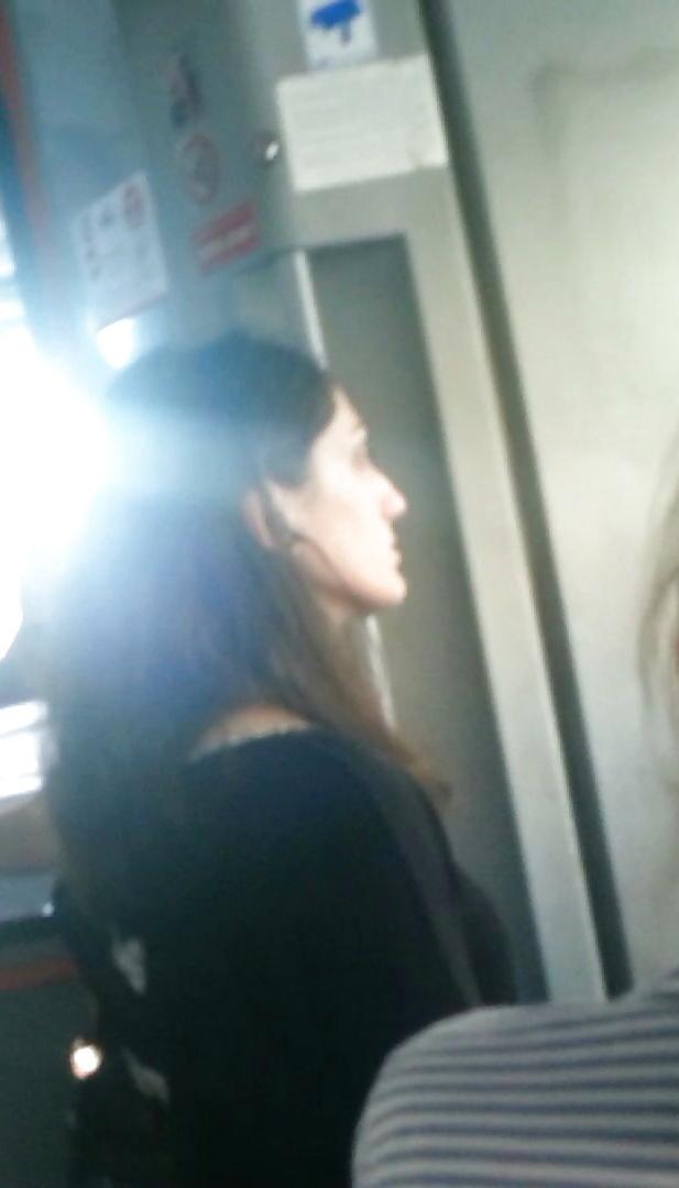15P Spy old + young in bus romanian