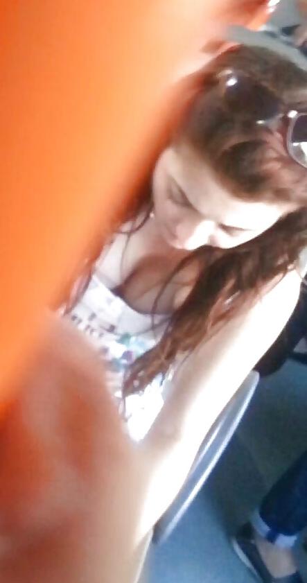 15P Spy old + young in bus romanian