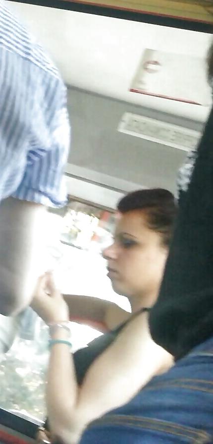 15P Spy old + young in bus romanian