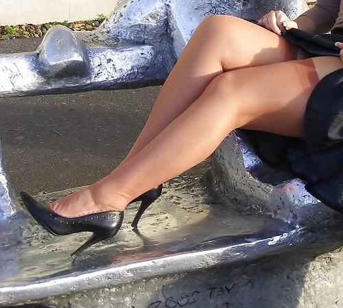 25P Nylon upskirt 16