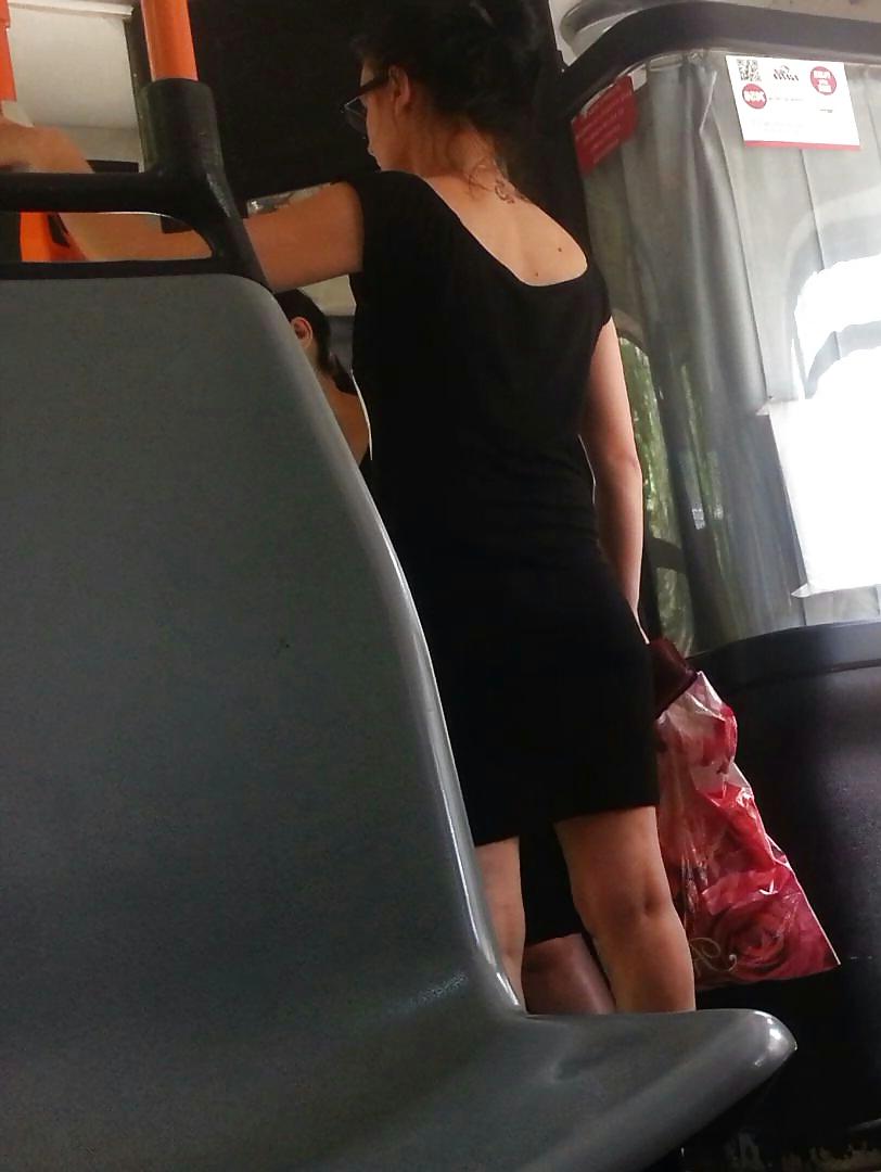 25P Spy old + young bus and station romanian