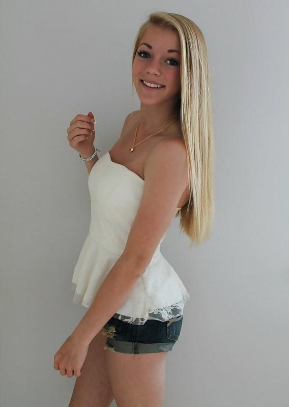 17P Sexy young blond teen girl 2
