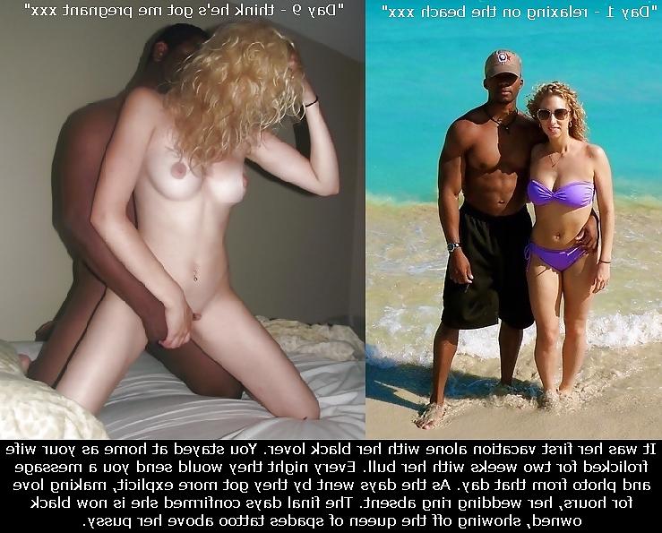 5P Interracial Vacation Beach Cuckold Caps 2