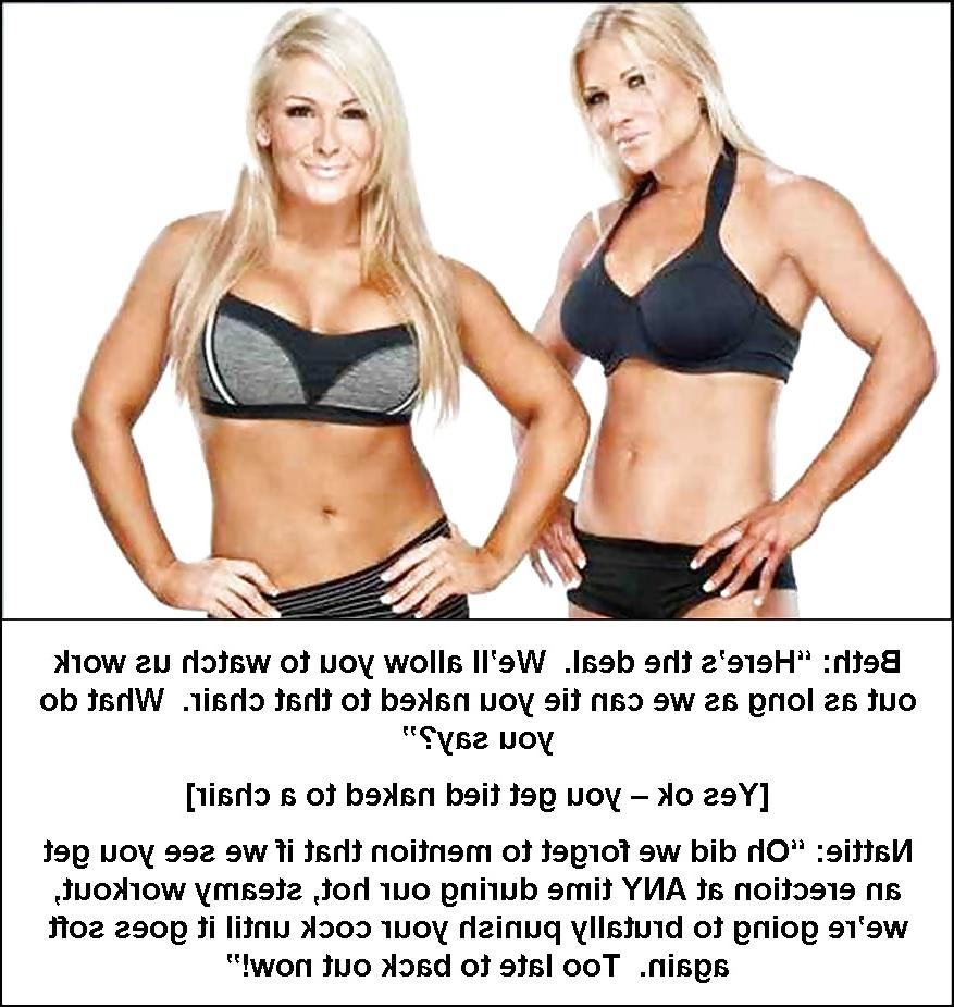 23P Wrestling Divas Femdom Captions 