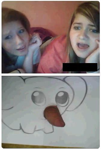 25P Omegle girls 2 - Small elephant