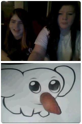 25P Omegle girls 2 - Small elephant