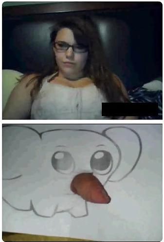 25P Omegle girls 2 - Small elephant