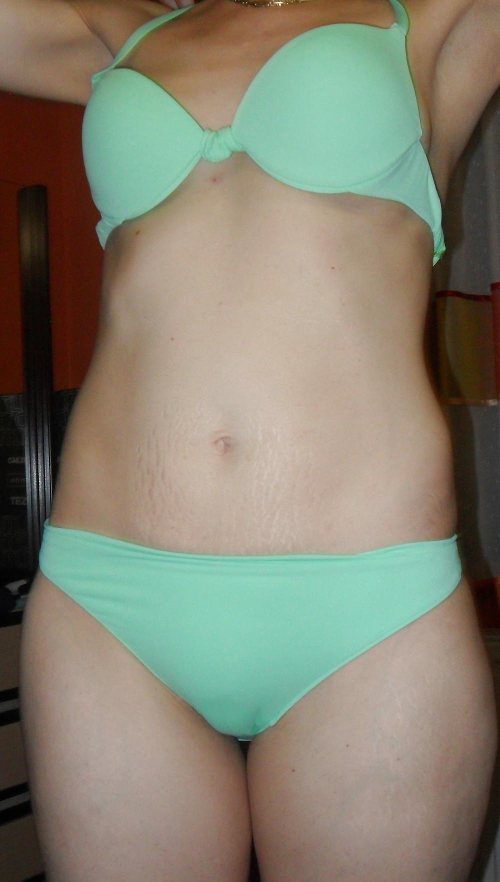 25P My 41 y wife in new lingerie and panties