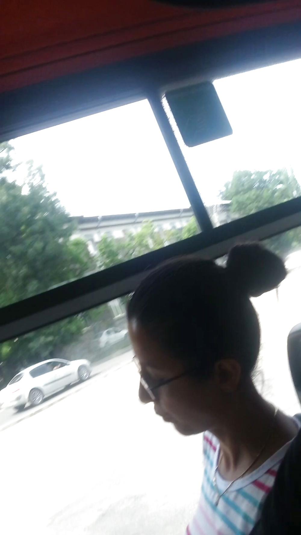 25P Spy old + young in bus romanian