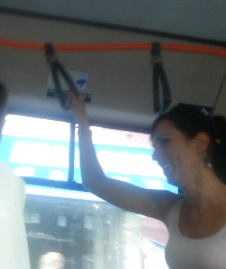 25P Spy old + young in bus romanian