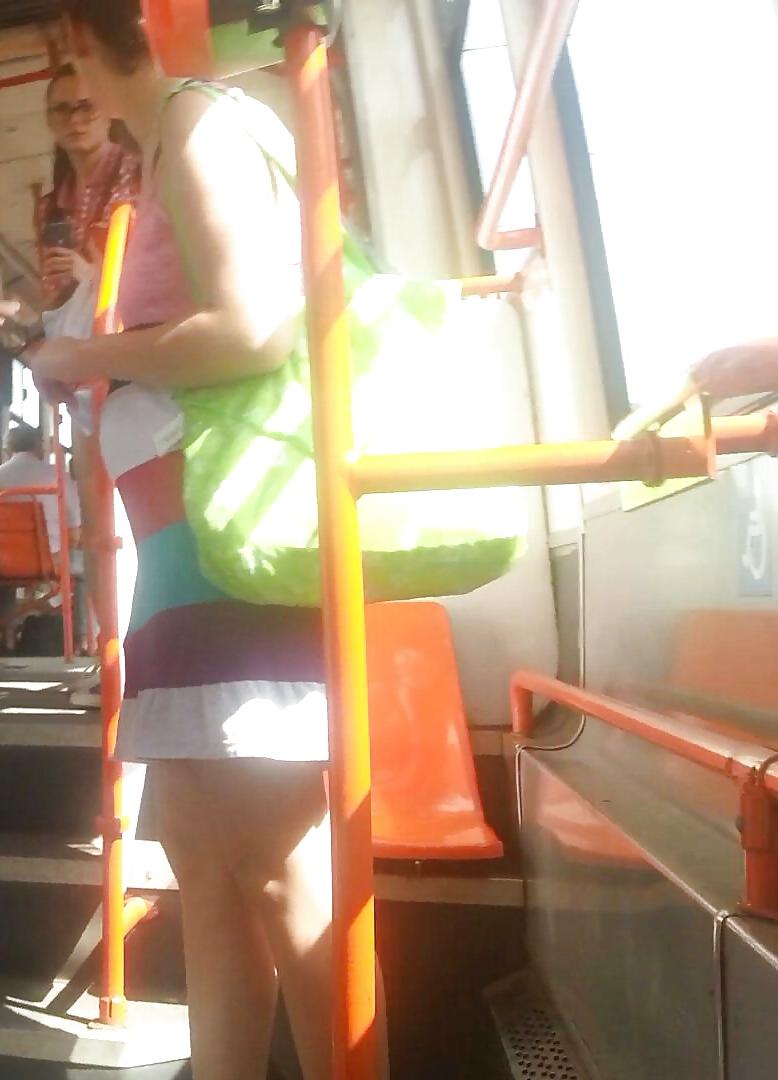 17P Spy sexy teens in bus feet, face and ass romanian