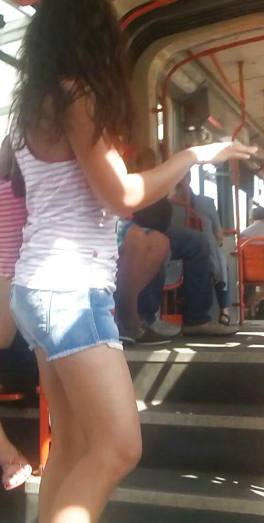 17P Spy sexy teens in bus feet, face and ass romanian