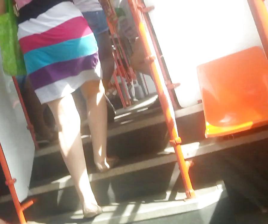 17P Spy sexy teens in bus feet, face and ass romanian