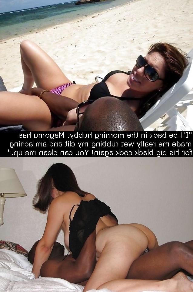 6P Interracial Vacation Beach Wife Cuckold Caps