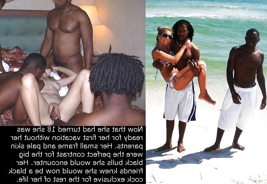 6P Interracial Vacation Beach Wife Cuckold Caps