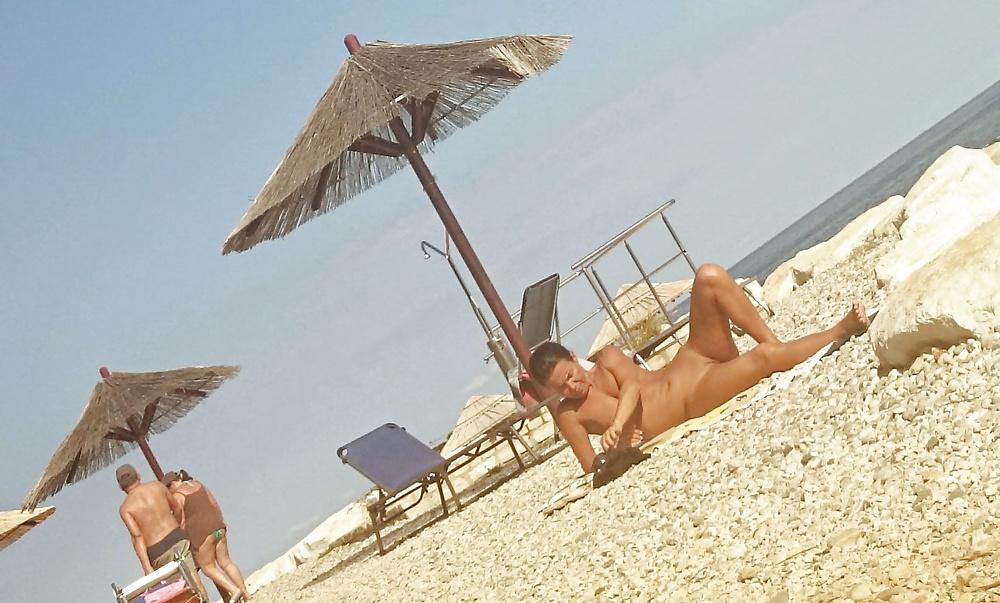7P First time on nudist beach