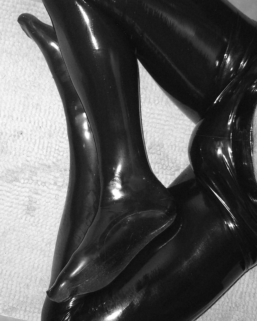 21P My latex legs and feet...