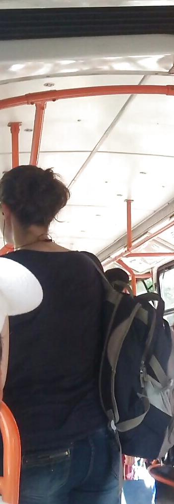 21P Spy old + young in bus and tram romanian