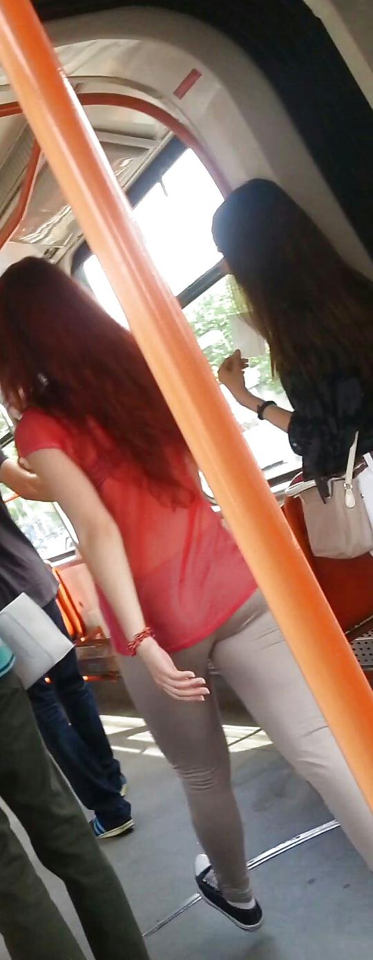 21P Spy old + young in bus and tram romanian