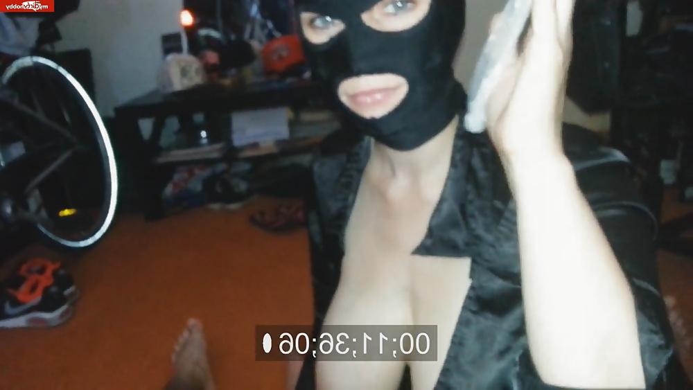 13P Slut in Satin sucks my Cock