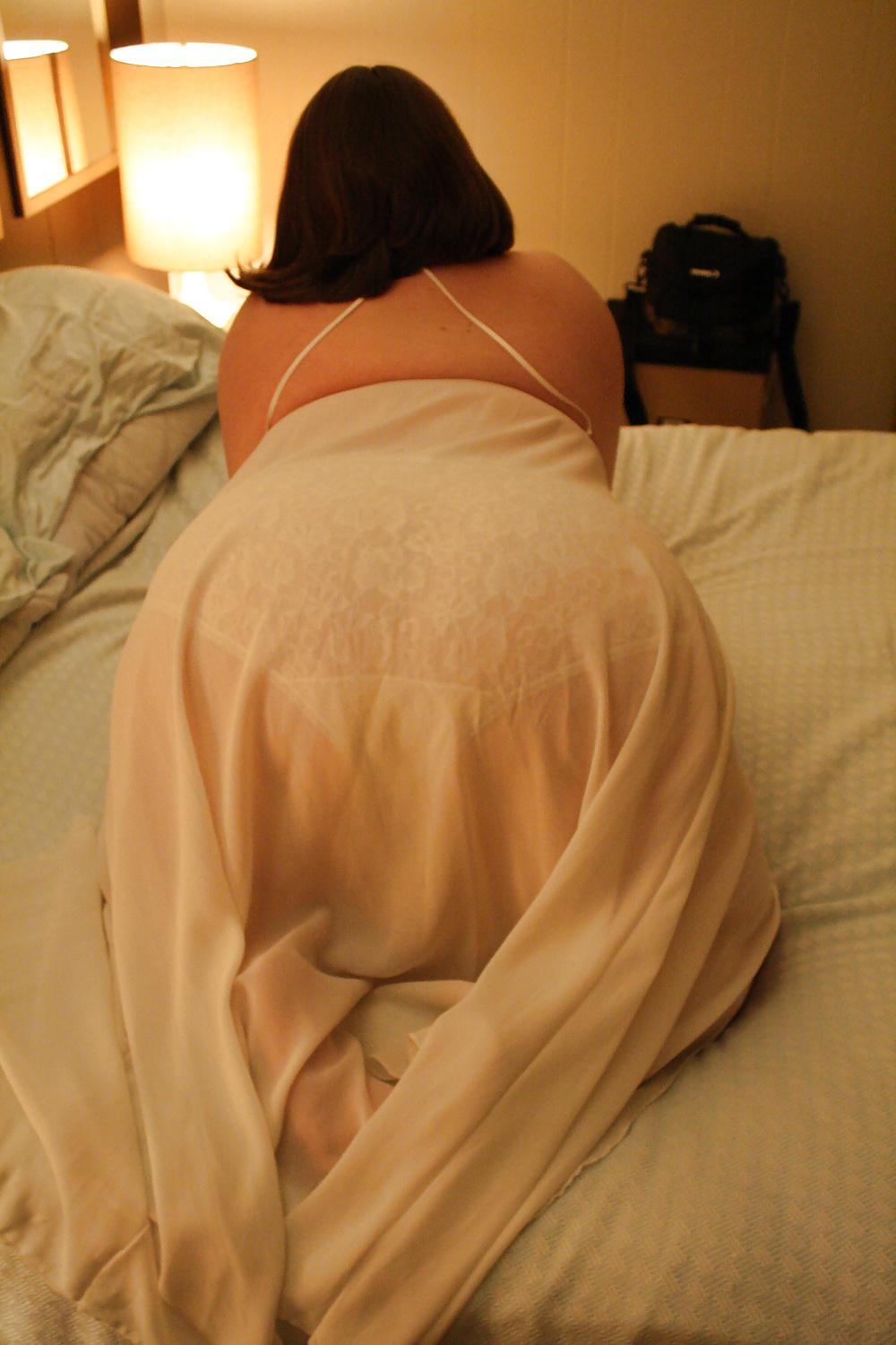 25P Wife in White Lingerie