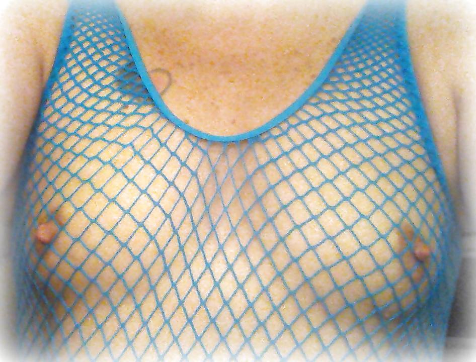 4P Blue Fishnet Fun