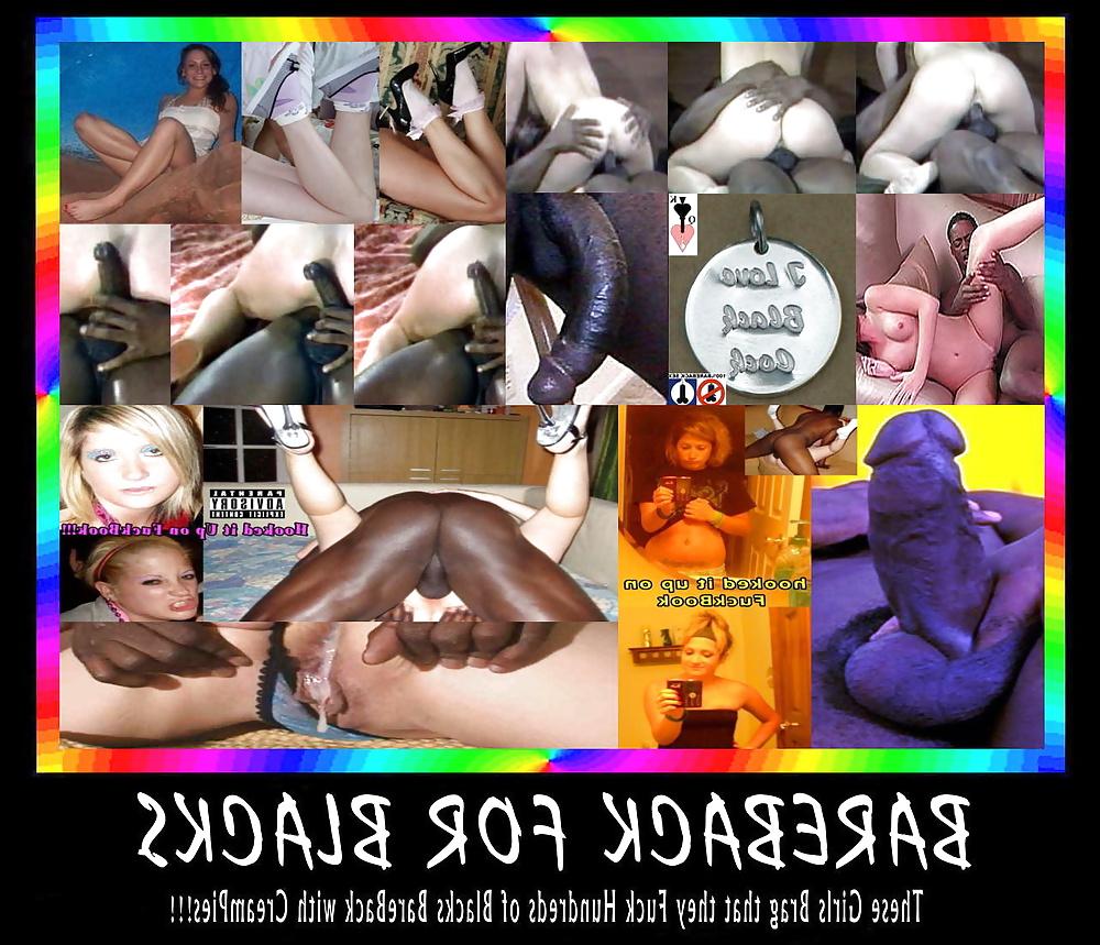 12P Interracial Captions - White Girls VS BIG BLACK COCKS