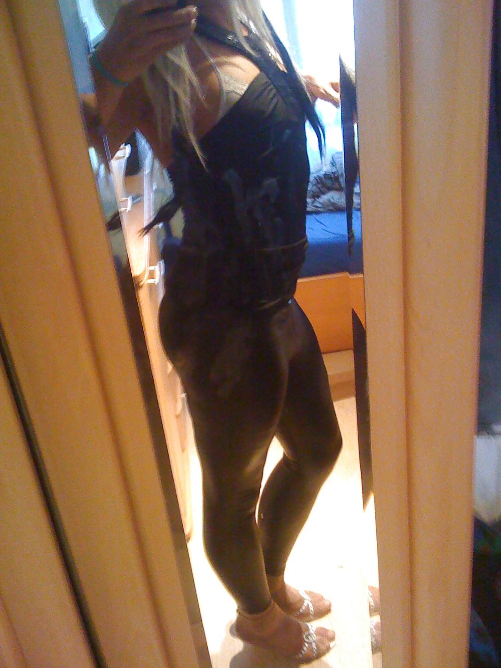 25P TransTeen in nylons, Latex and heelz