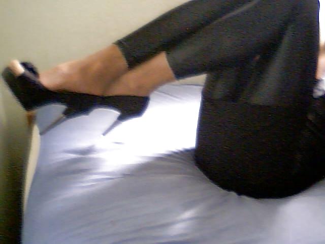 25P TransTeen in nylons, Latex and heelz