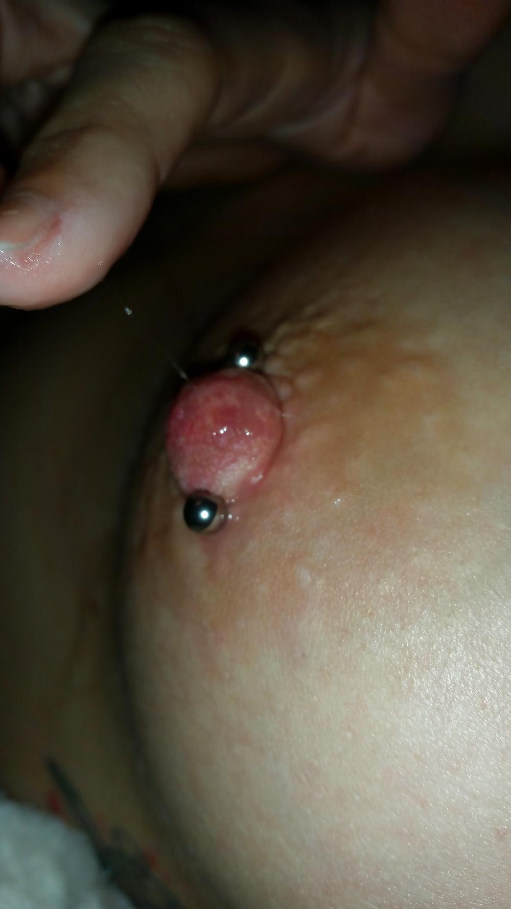 10P Wet pussy juice on my titties