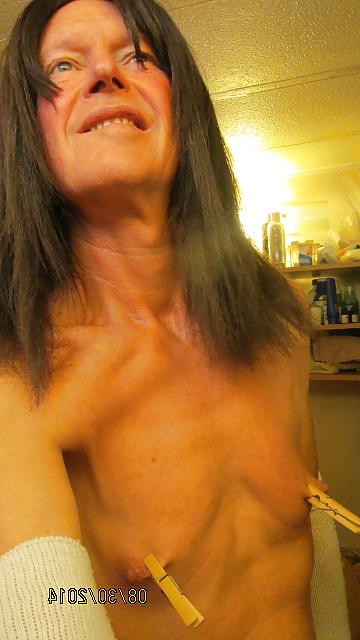 25P Sissy Charlie Nipple Pinching, for Her first time.