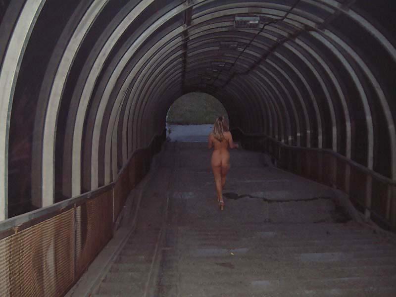25P Blond Teen Naked in public