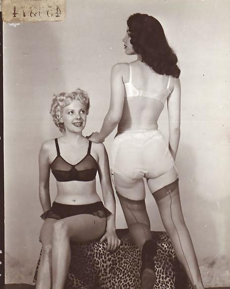 25P Vintage ladies wearing white panties 3. 