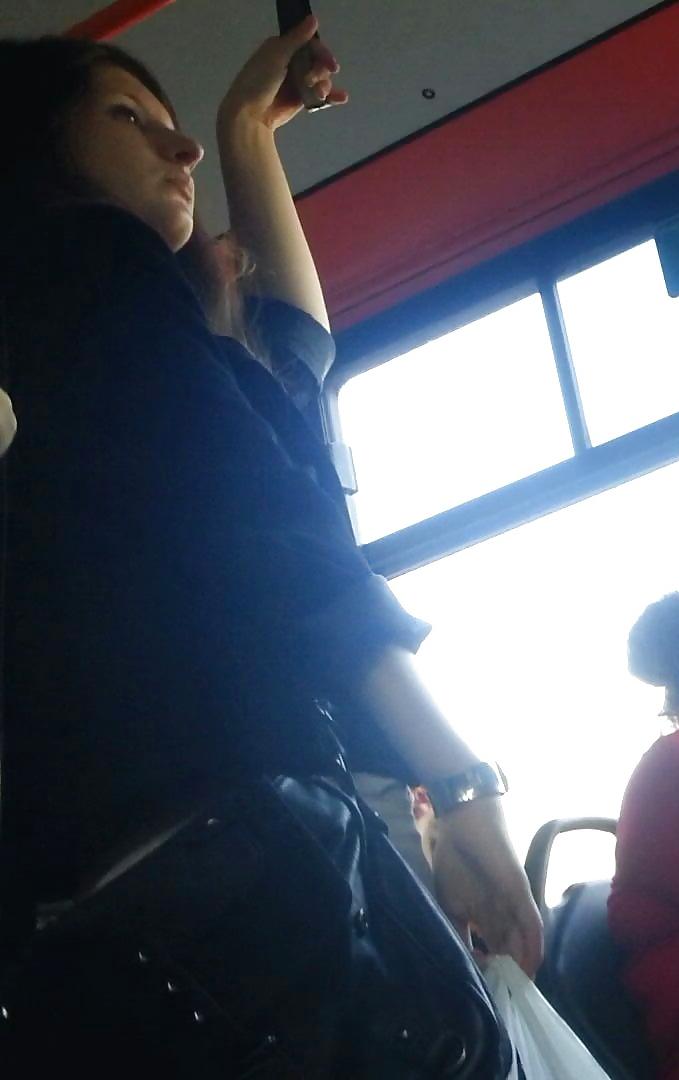 25P Spy sexy teens in bus and tram romanian