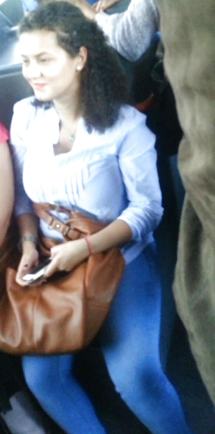 25P Spy sexy teens in bus and tram romanian