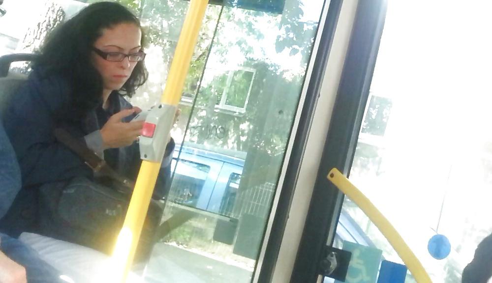 25P Spy sexy teens in bus and tram romanian