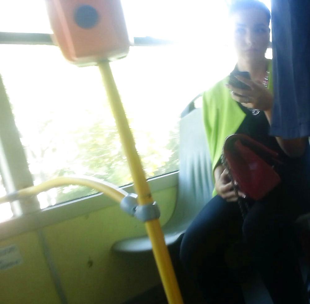 25P Spy sexy teens in bus and tram romanian