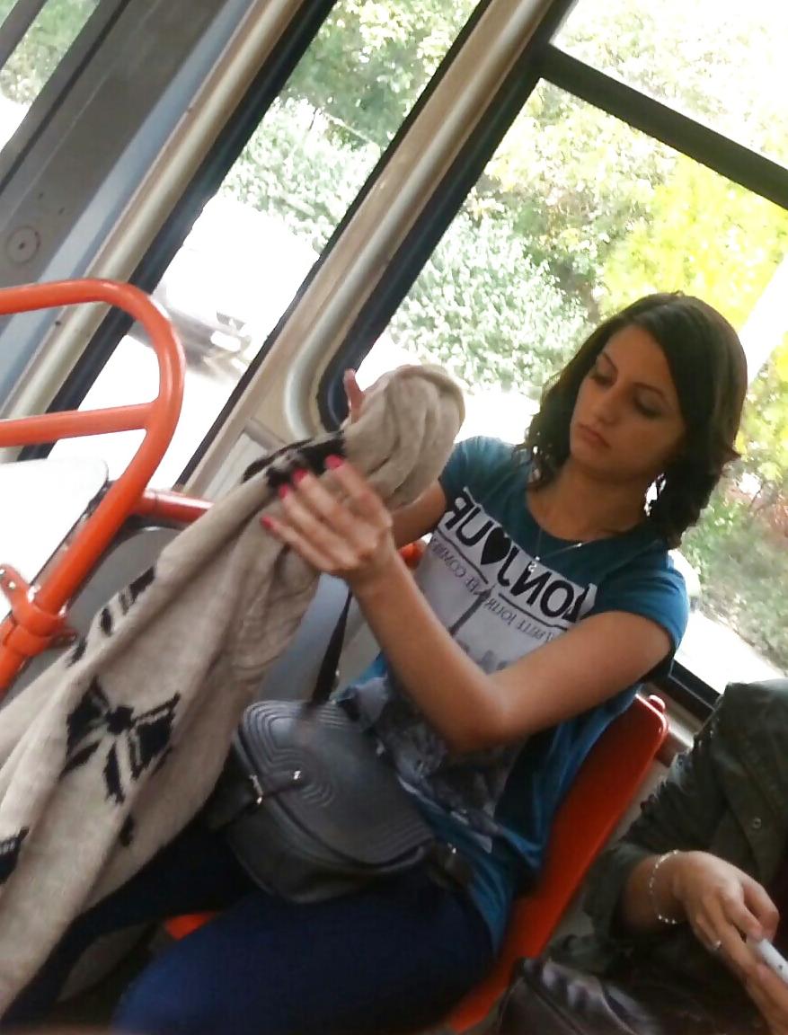 25P Spy sexy teens in bus and tram romanian