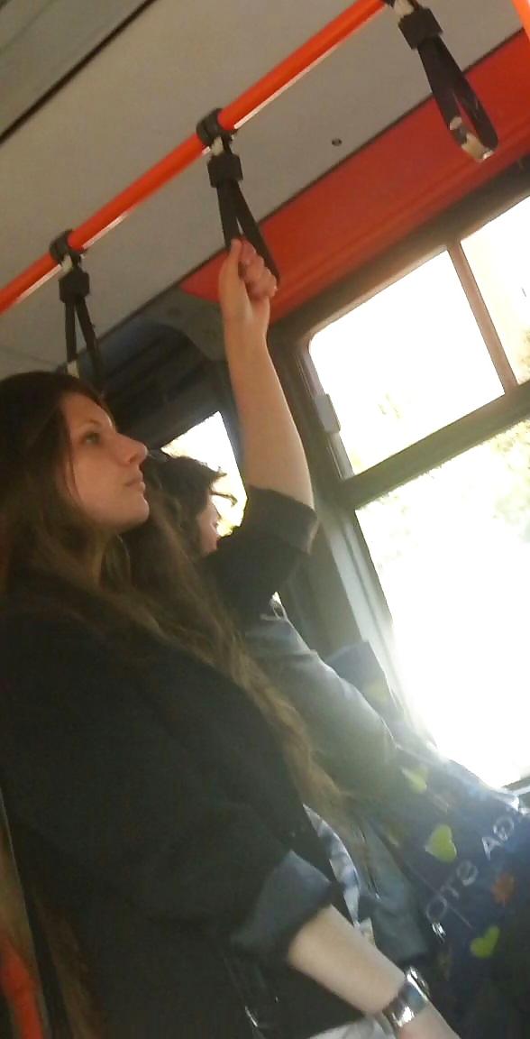 25P Spy sexy teens in bus and tram romanian