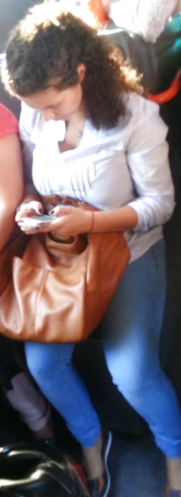 25P Spy sexy teens in bus and tram romanian