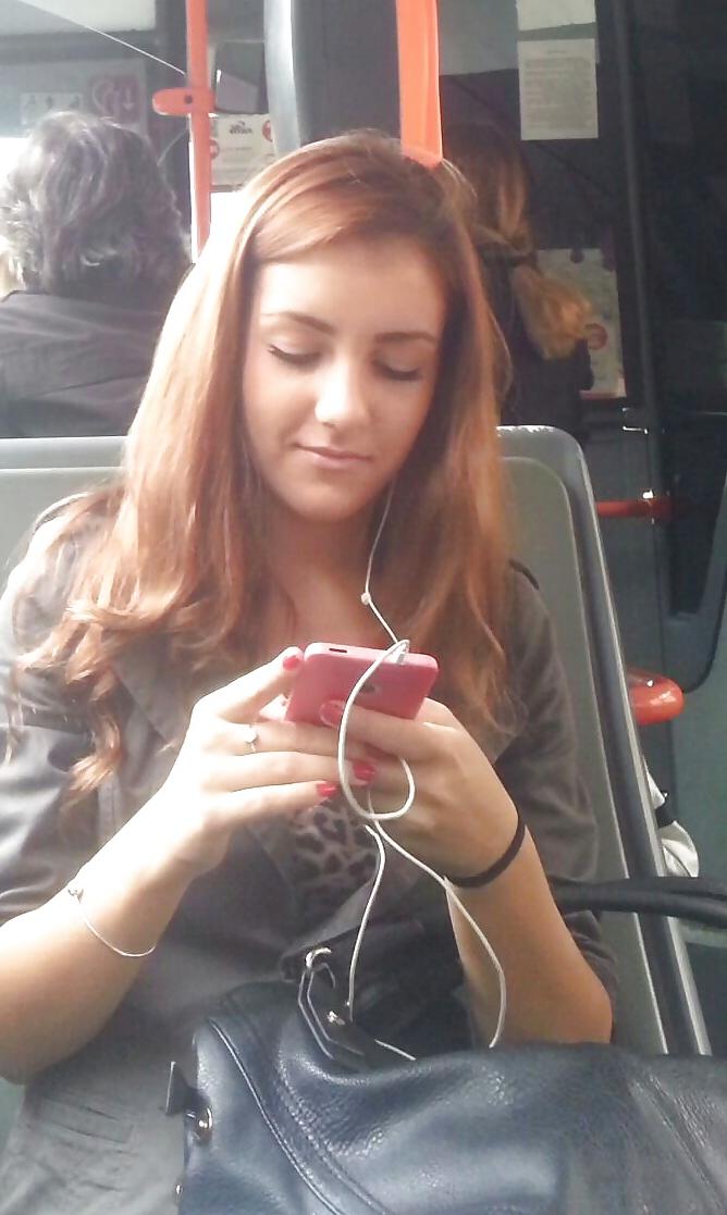 22P Spy sexy teens in bus romanian