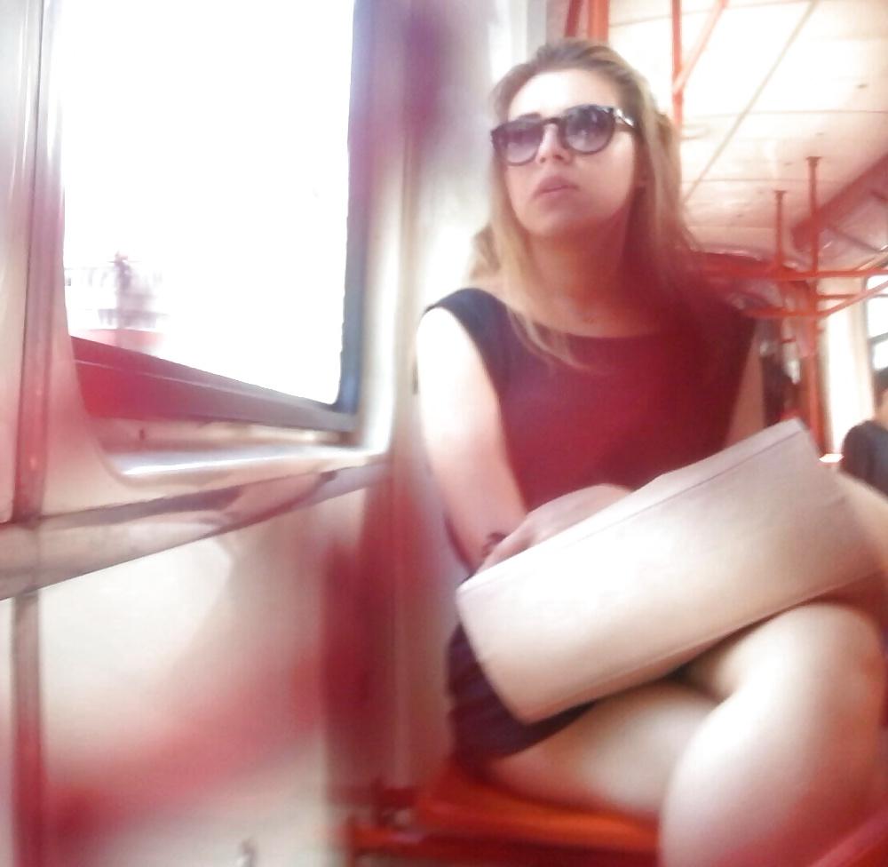17P Spy old + young in bus and tram romanian