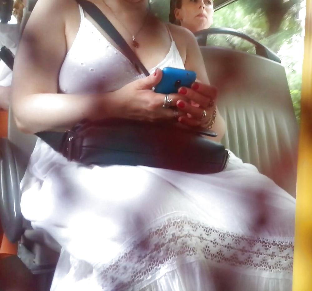 17P Spy old + young in bus and tram romanian