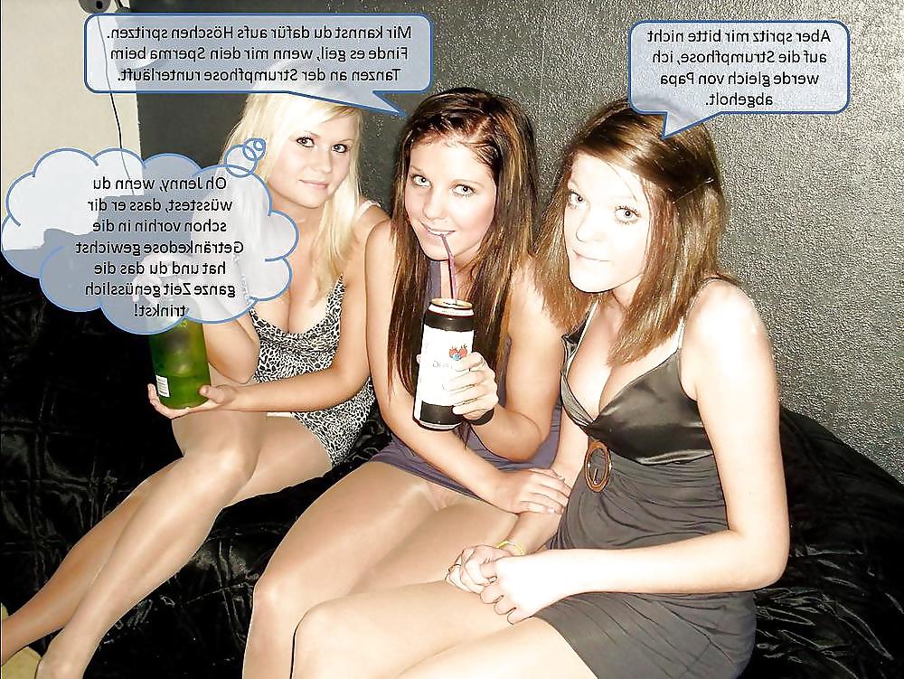15P Geile Nylon Captions